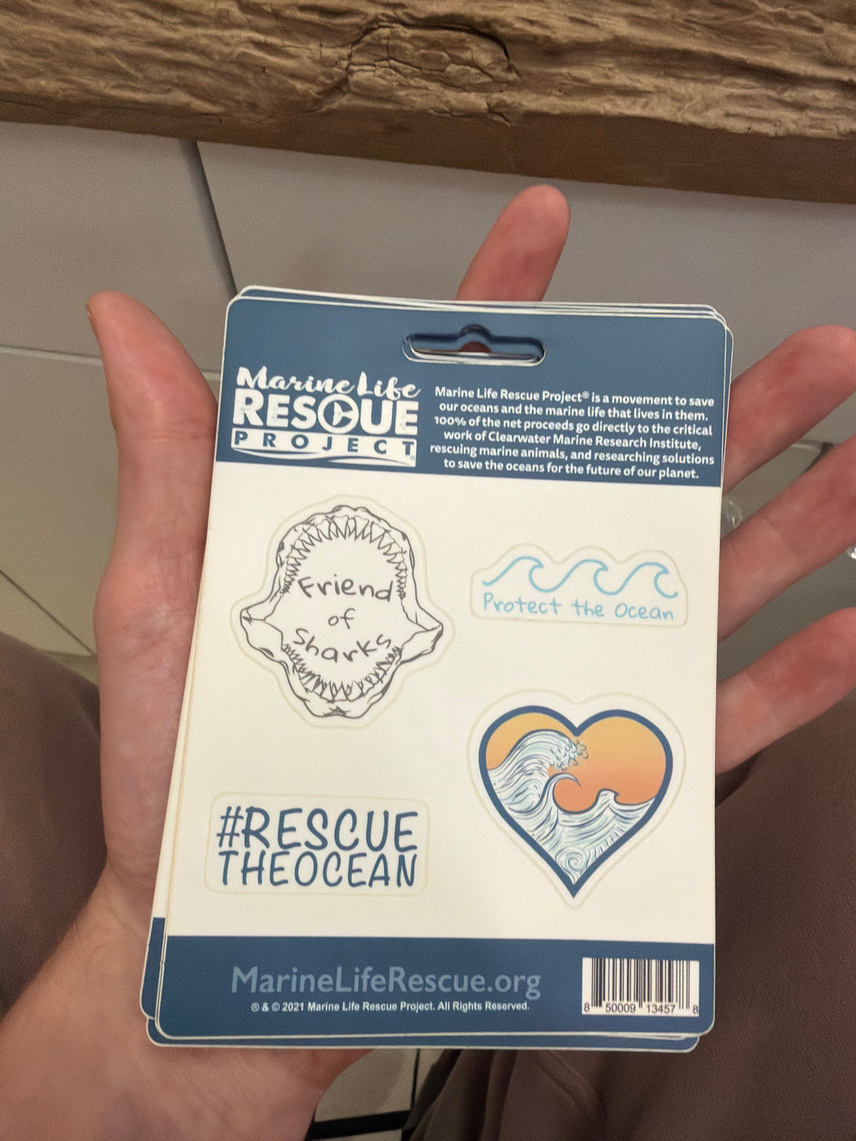 Shark Wave Rescue Heart Wave MLRP Sticker