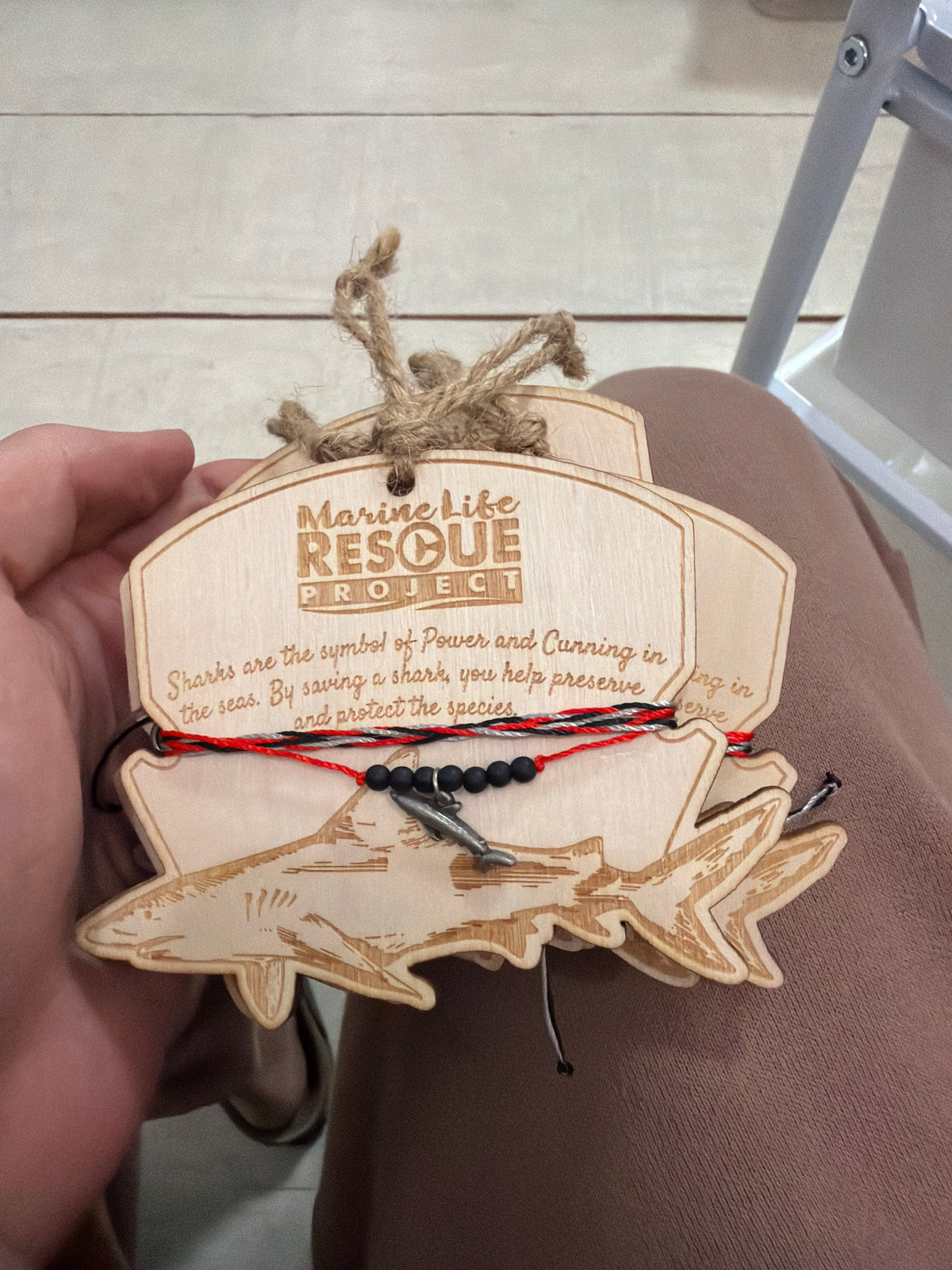 MLRP Wooden Shark Bracelet