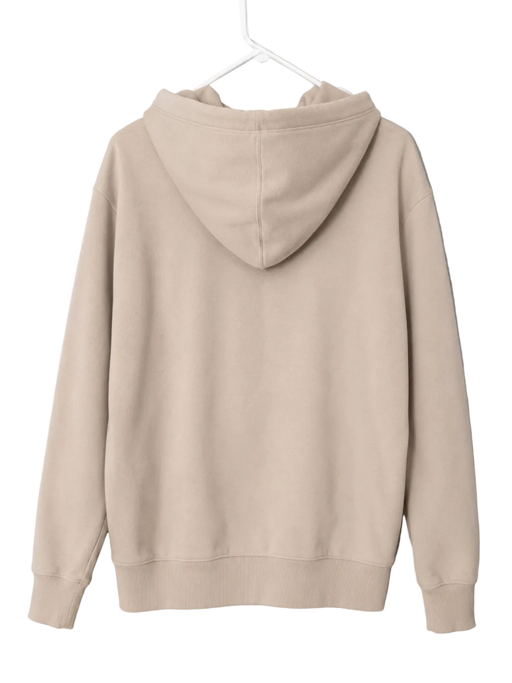 Neutral Beige Pullover Hoodie | Size M | Pre-Loved