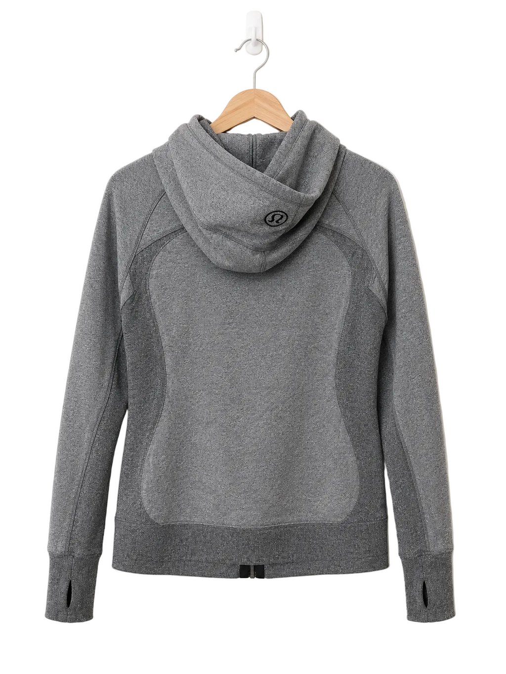 Lululemon Scuba Hoodie II | Heathered Dark Grey / Black | Size 6 | Pre-Loved