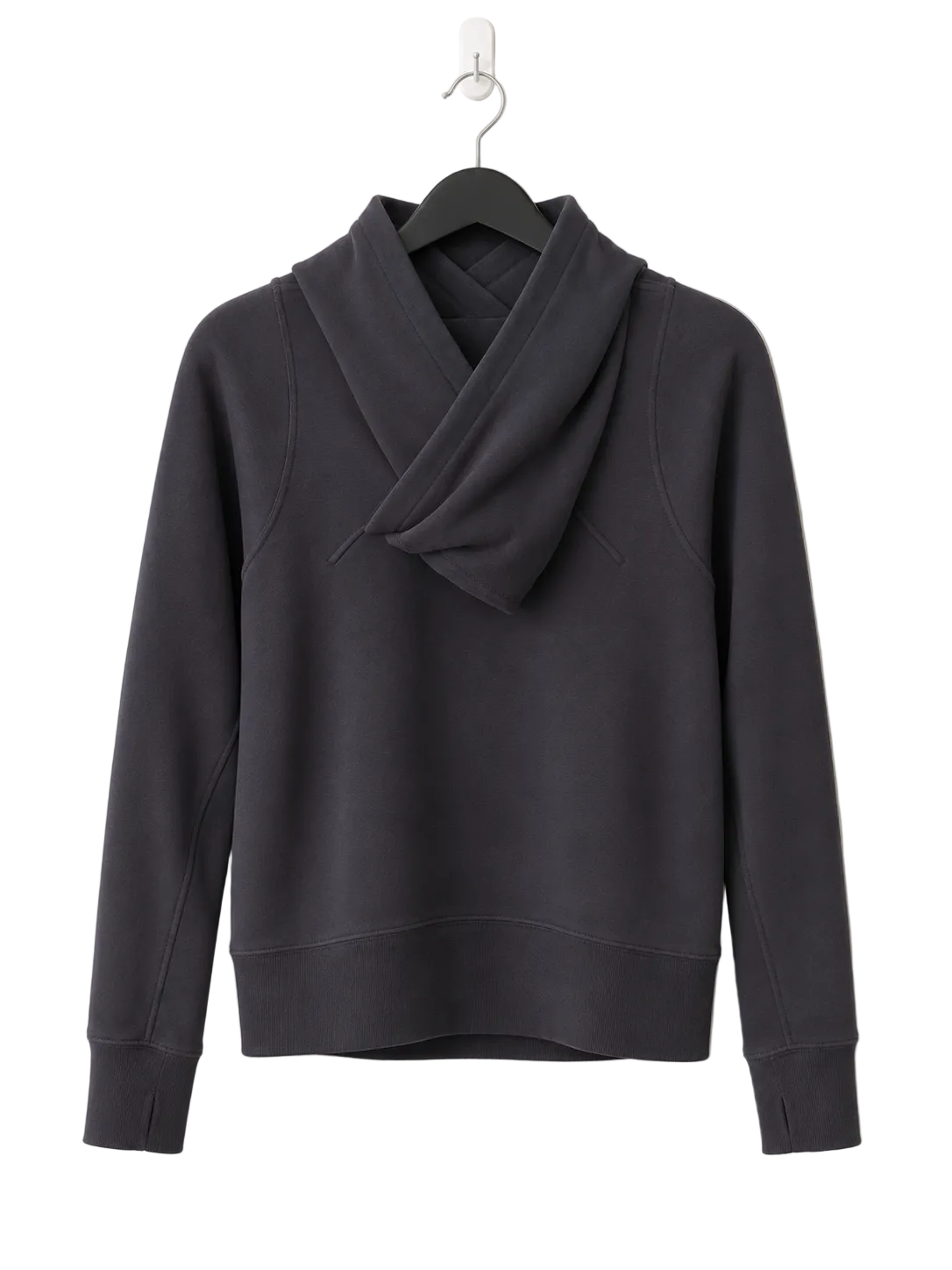 Lululemon Under Wraps Pullover | Heathered Black | Size 2 | Pre-Loved