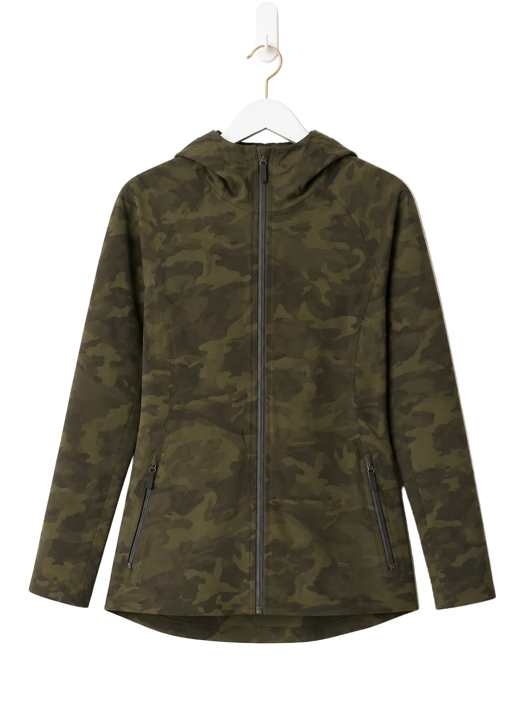 Lululemon Rain Chaser Jacket | Heritage 365 Camo Dark Olive Multi | Size 4 | Pre-Loved