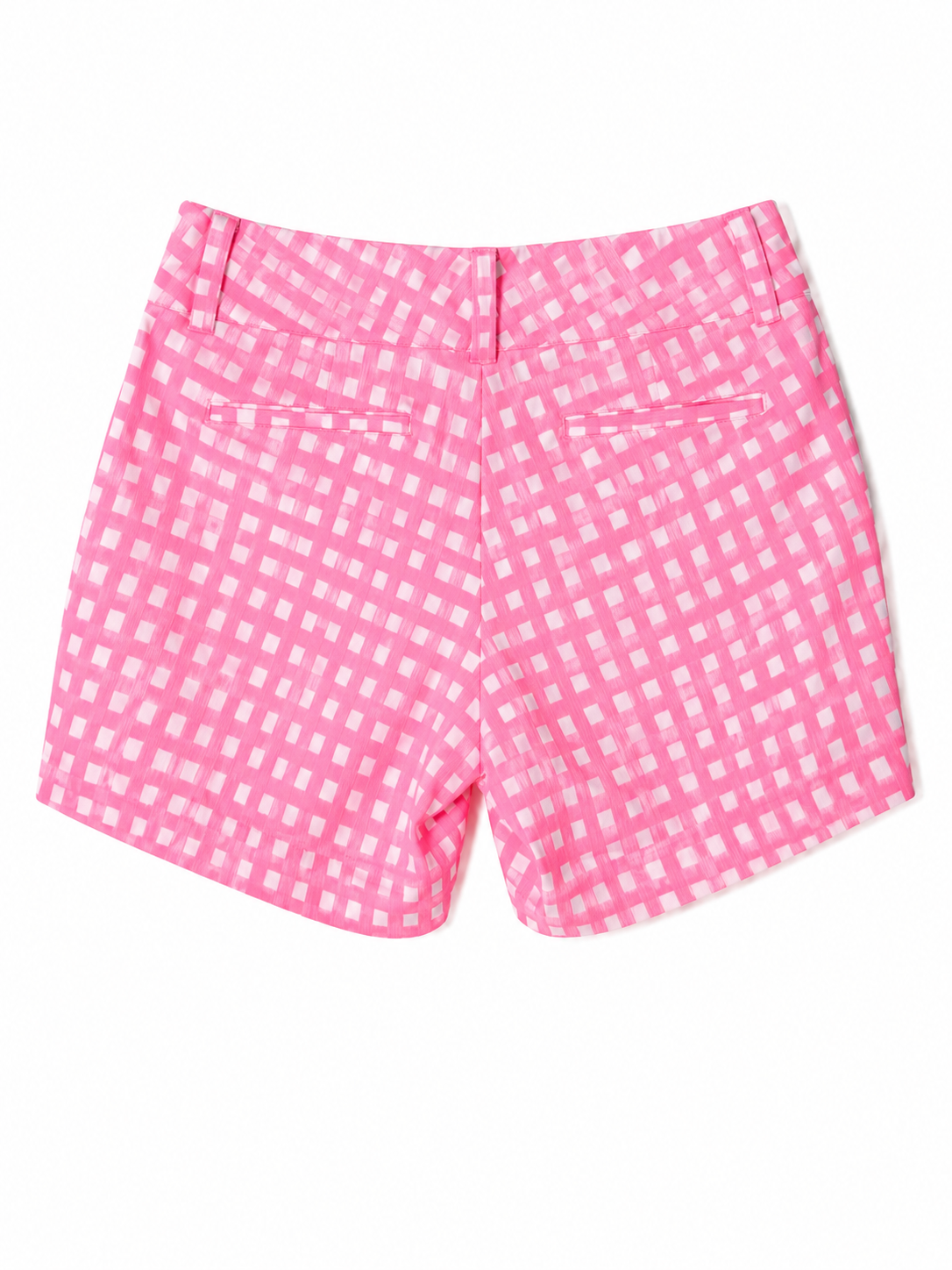 Lilly Pulitzer Callahan Mid-Rise Shorts | Pink Gingham Print | Size 4| Pre-Loved