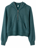 Lululemon Scuba Oversized Half-Zip Hoodie | Heathered Green | Women's XS/S | Pre-Loved
