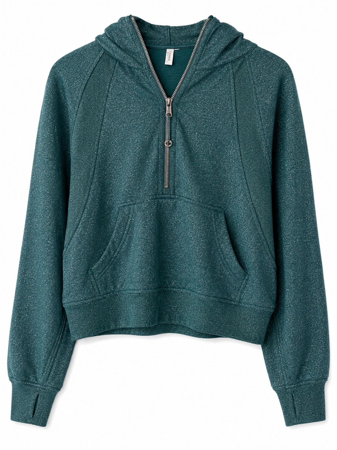 Lululemon Scuba Oversized Half-Zip Hoodie | Heathered Green | Women's XS/S | Pre-Loved