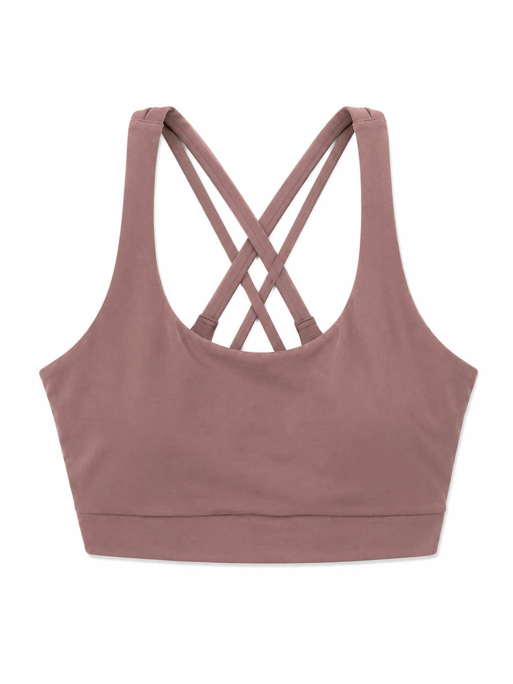 Lululemon Energy Longline Sports Bra | Dusky Mauve | Crisscross Back | Size 10