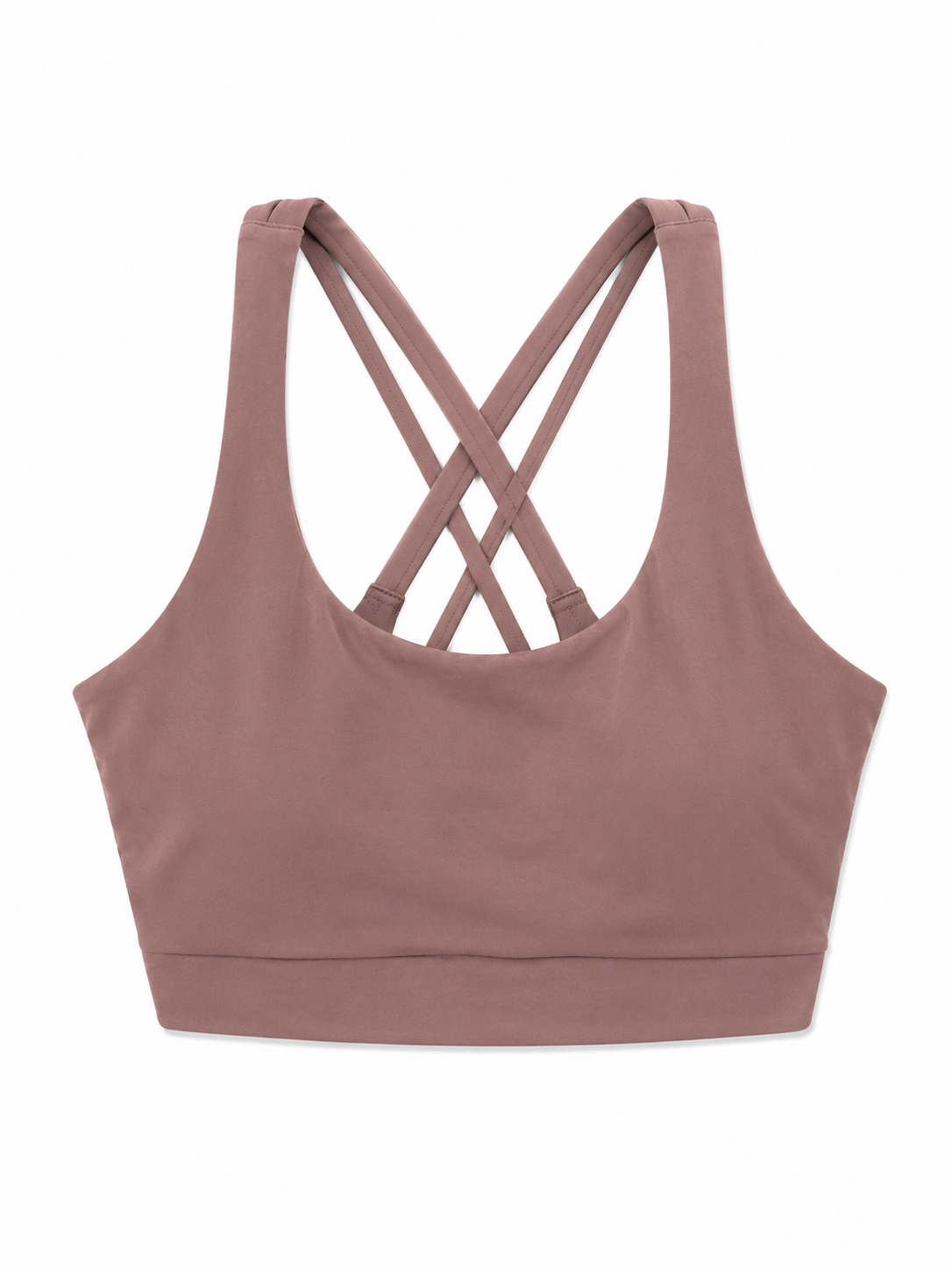 Lululemon Energy Longline Sports Bra | Dusky Mauve | Crisscross Back | Size 10