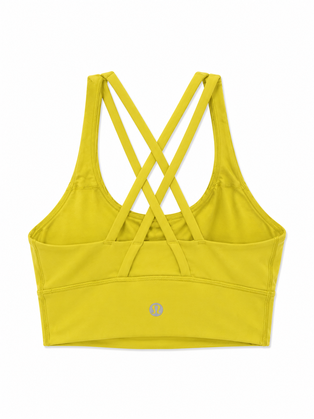 Lululemon Energy Longline Sports Bra | Electric Yellow | Crisscross Back | Size 10