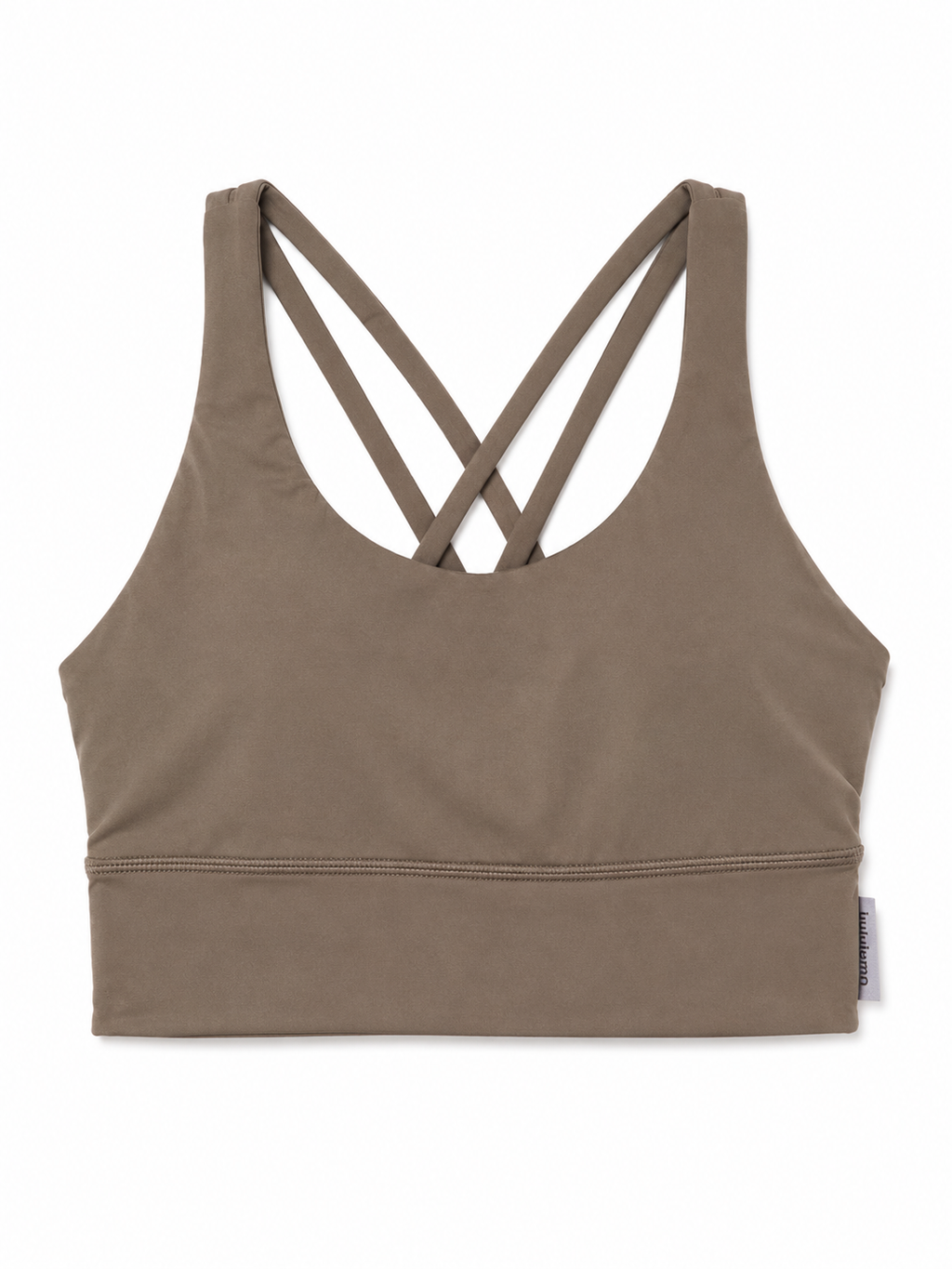 Lululemon Energy Longline Sports Bra | Taupe | Crisscross Back Size 12| NWT