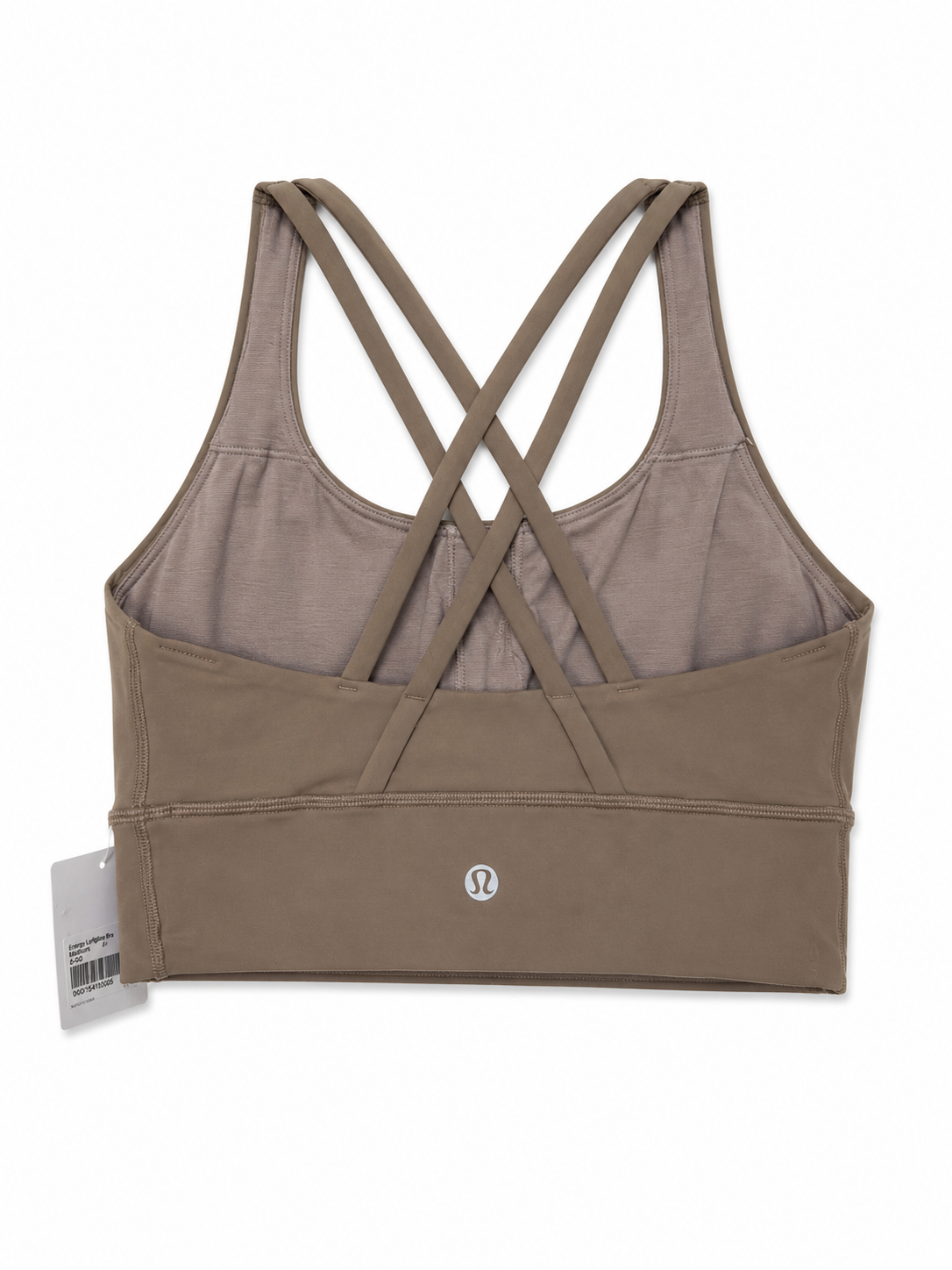 Lululemon Energy Longline Sports Bra | Taupe | Crisscross Back Size 12| NWT