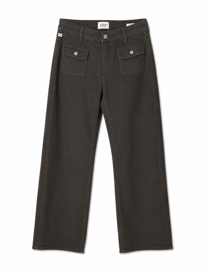 Citizens of Humanity Utility Straight Leg Jeans | Washed Black | Size 24