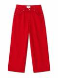 AGOLDE High Rise Straight Leg Jeans | Red | Size 25| Pre-Loved