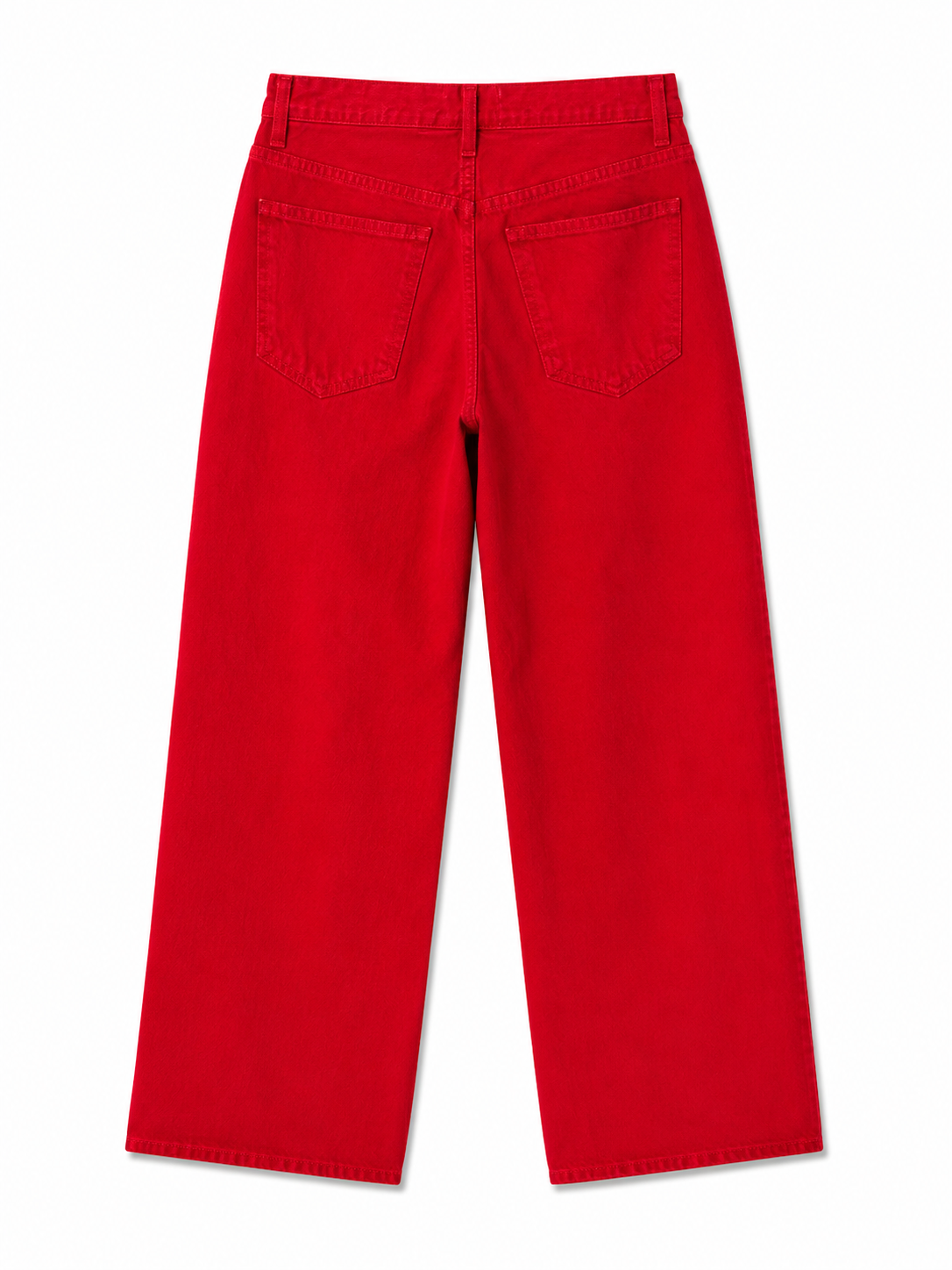AGOLDE High Rise Straight Leg Jeans | Red | Size 25| Pre-Loved