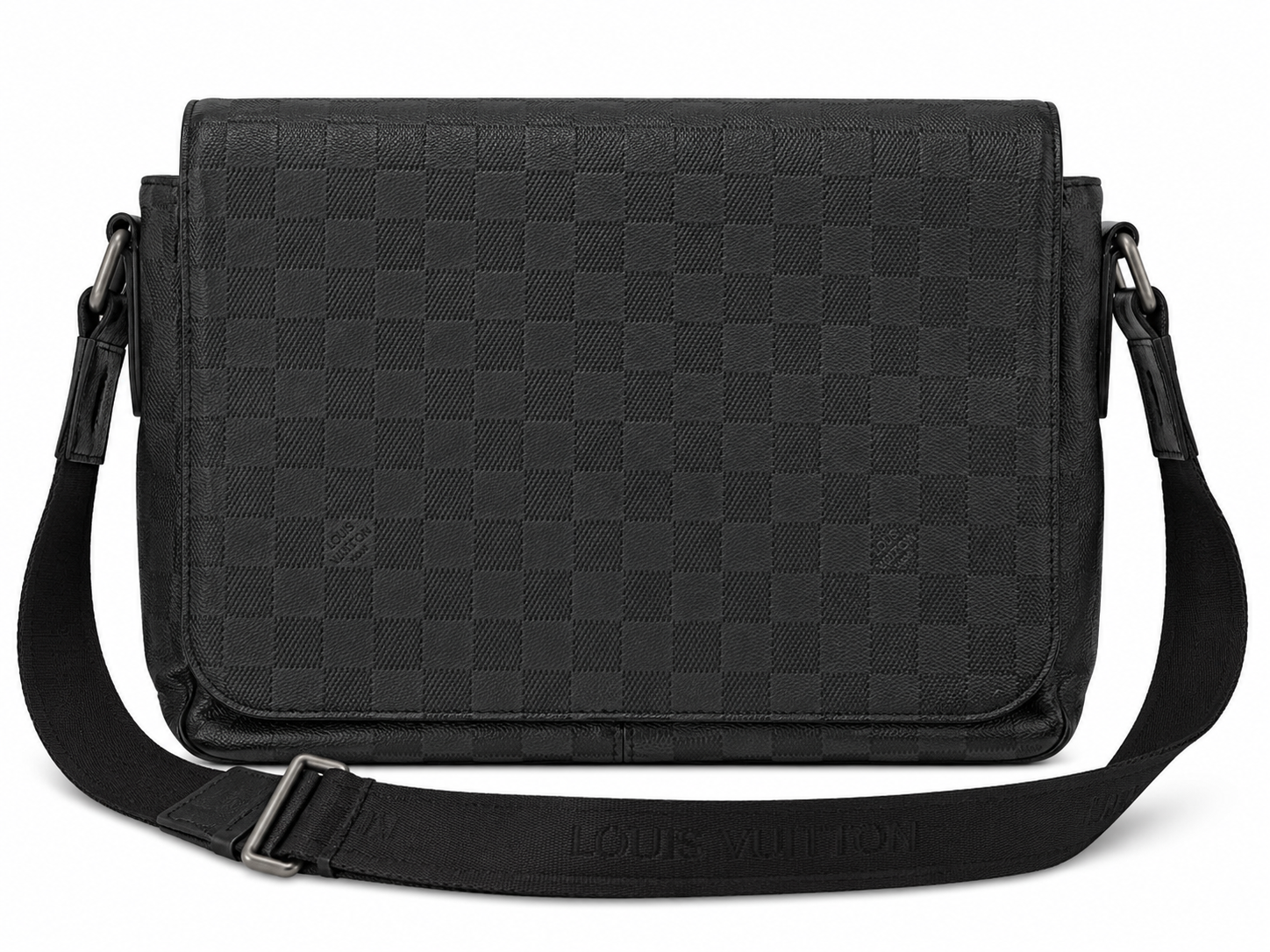 Louis Vuitton District MM Messenger Bag | Damier Graphite | Black | Pre-Loved