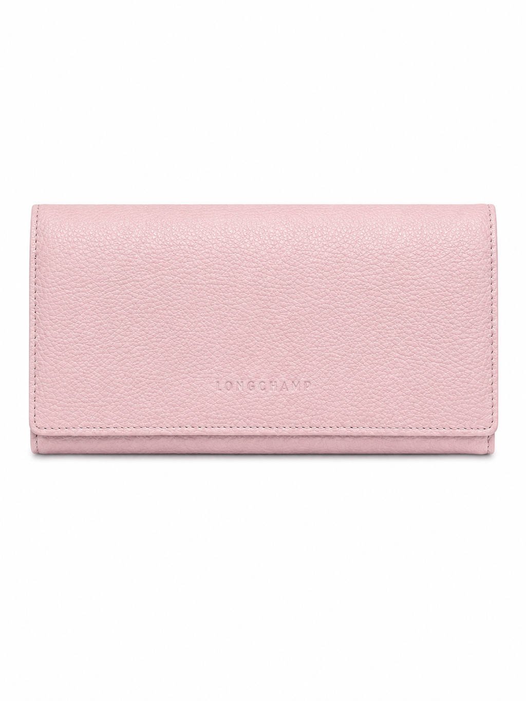 Longchamp Light Pink Leather Continental Wallet| Preloved
