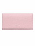 Longchamp Light Pink Leather Continental Wallet| Preloved