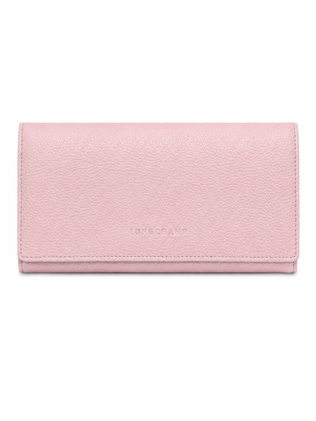 Longchamp Light Pink Leather Continental Wallet| Preloved