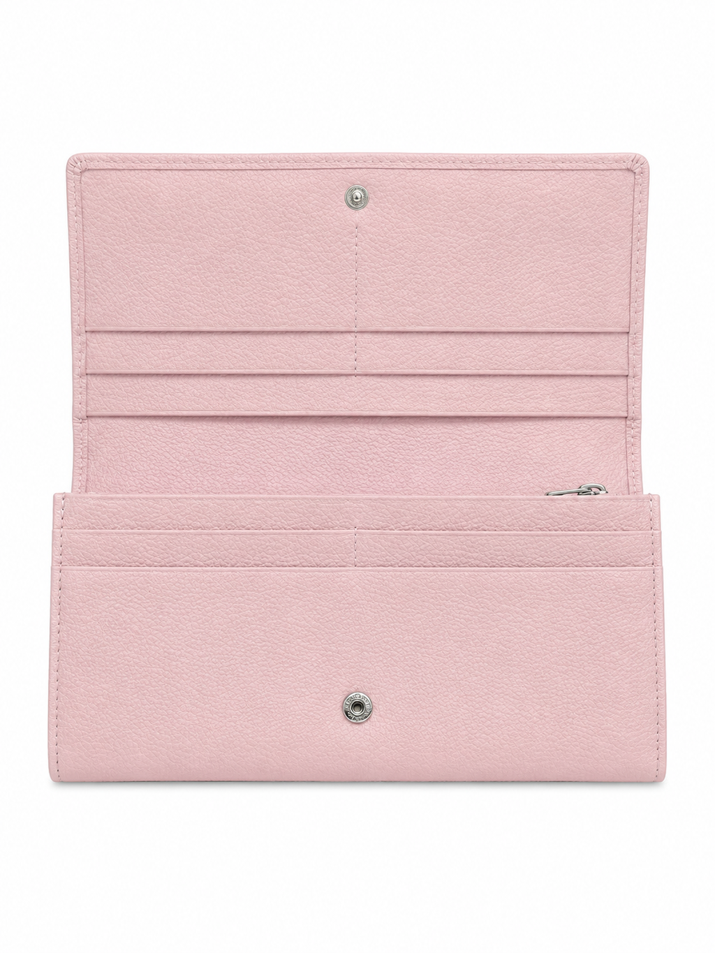 Longchamp Light Pink Leather Continental Wallet| Preloved