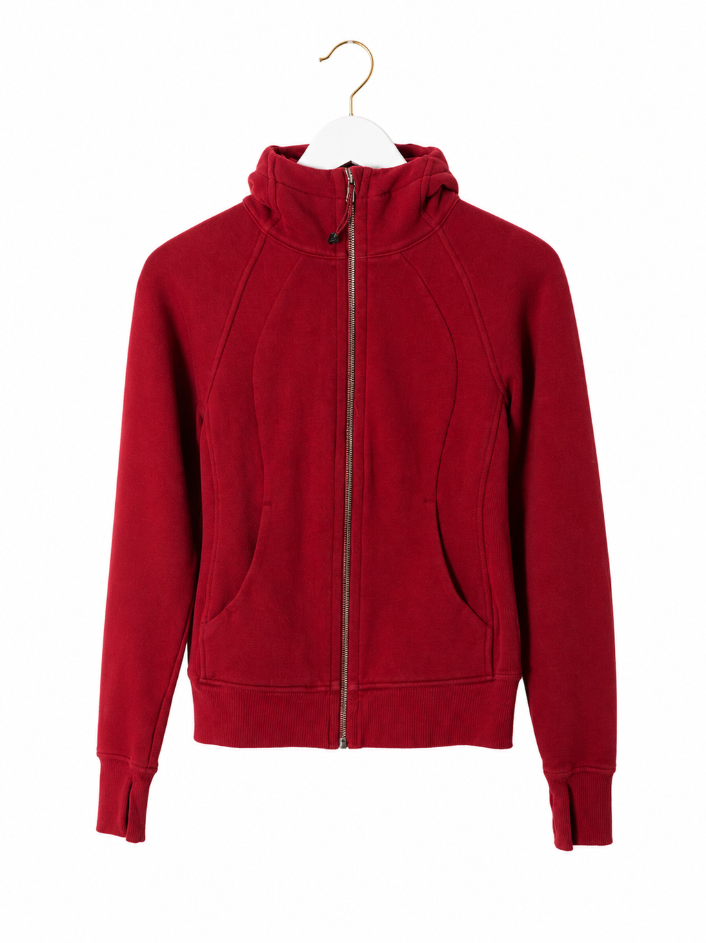 Lululemon (RARE HAWAII EXCLUSIVE) Scuba Full-Zip Hoodie – Red – Size 2 – Pre-Loved