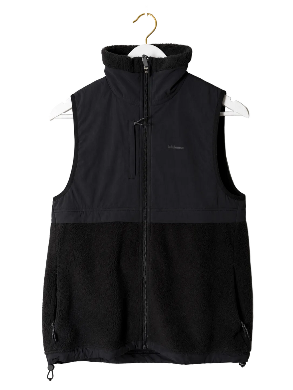 Lululemon Textured Fleece Full-Zip Vest | Black | Size 4 | Pre-Loved