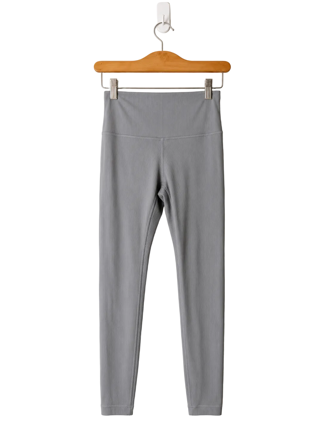Lululemon Align™ Ribbed High-Rise Pant 25" | Light Grey | Size 6 | Pre-Loved
