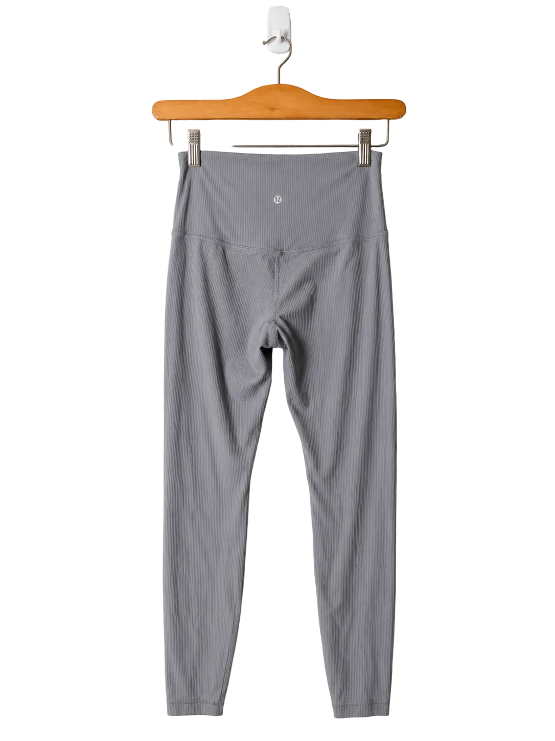 Lululemon Align™ Ribbed High-Rise Pant 25" | Light Grey | Size 6 | Pre-Loved