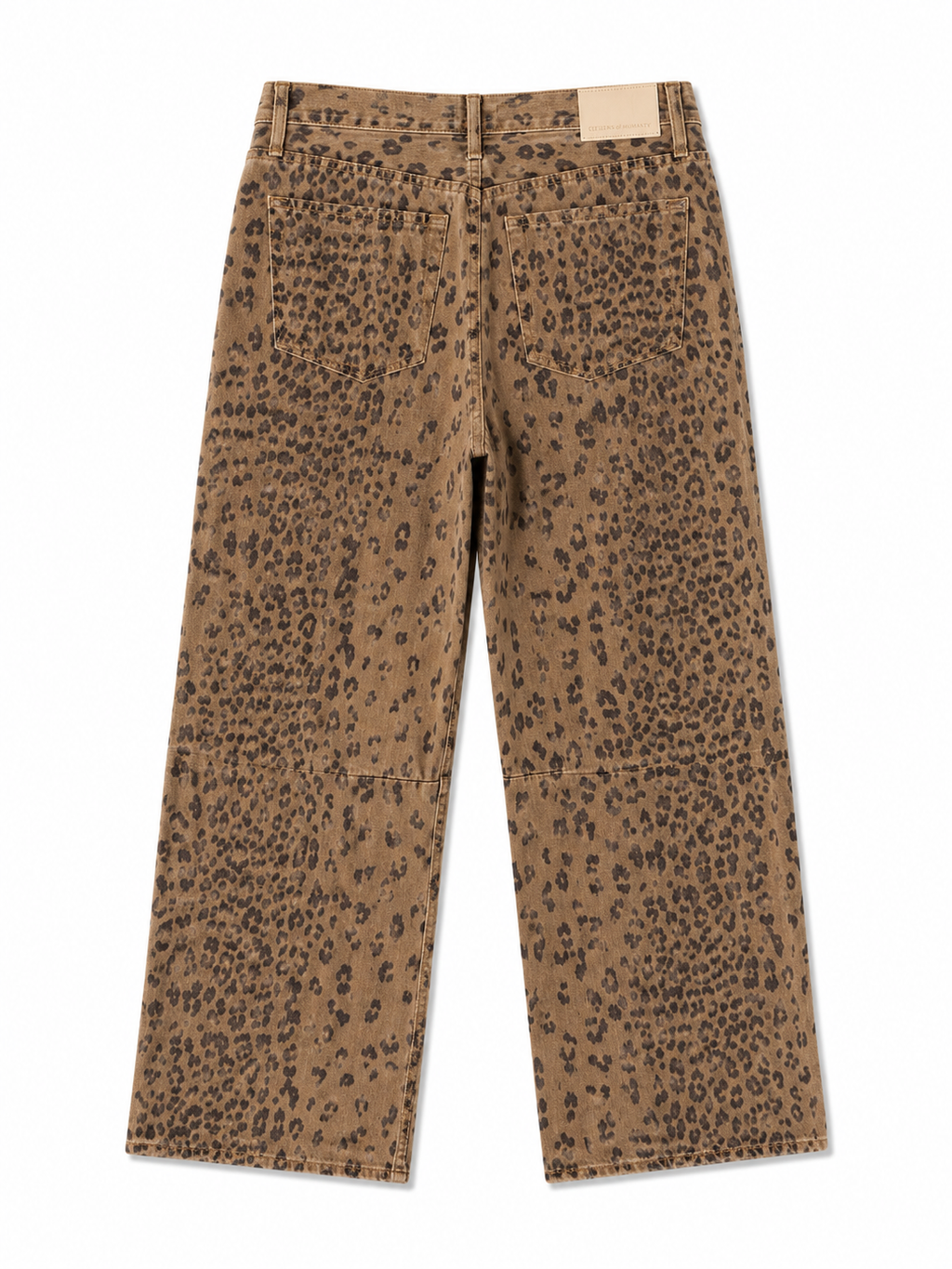 Citizens of Humanity Leopard Print Barrel Leg Jeans | Brown | Size 25