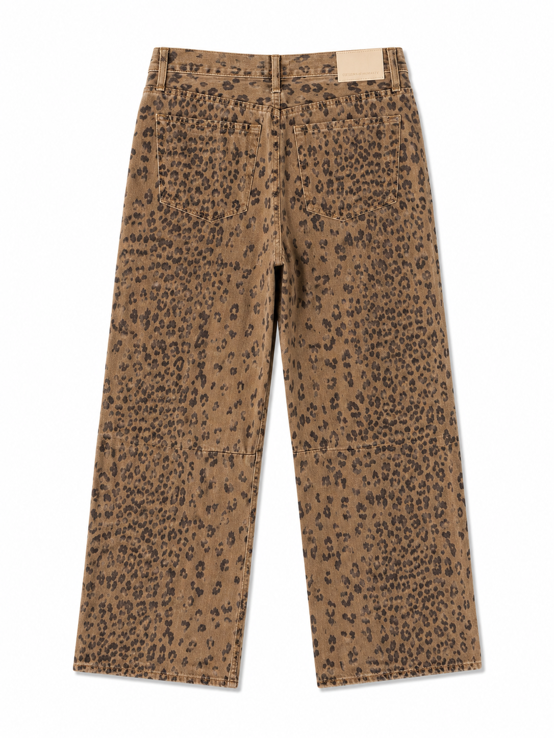Citizens of Humanity Leopard Print Barrel Leg Jeans | Brown | Size 25