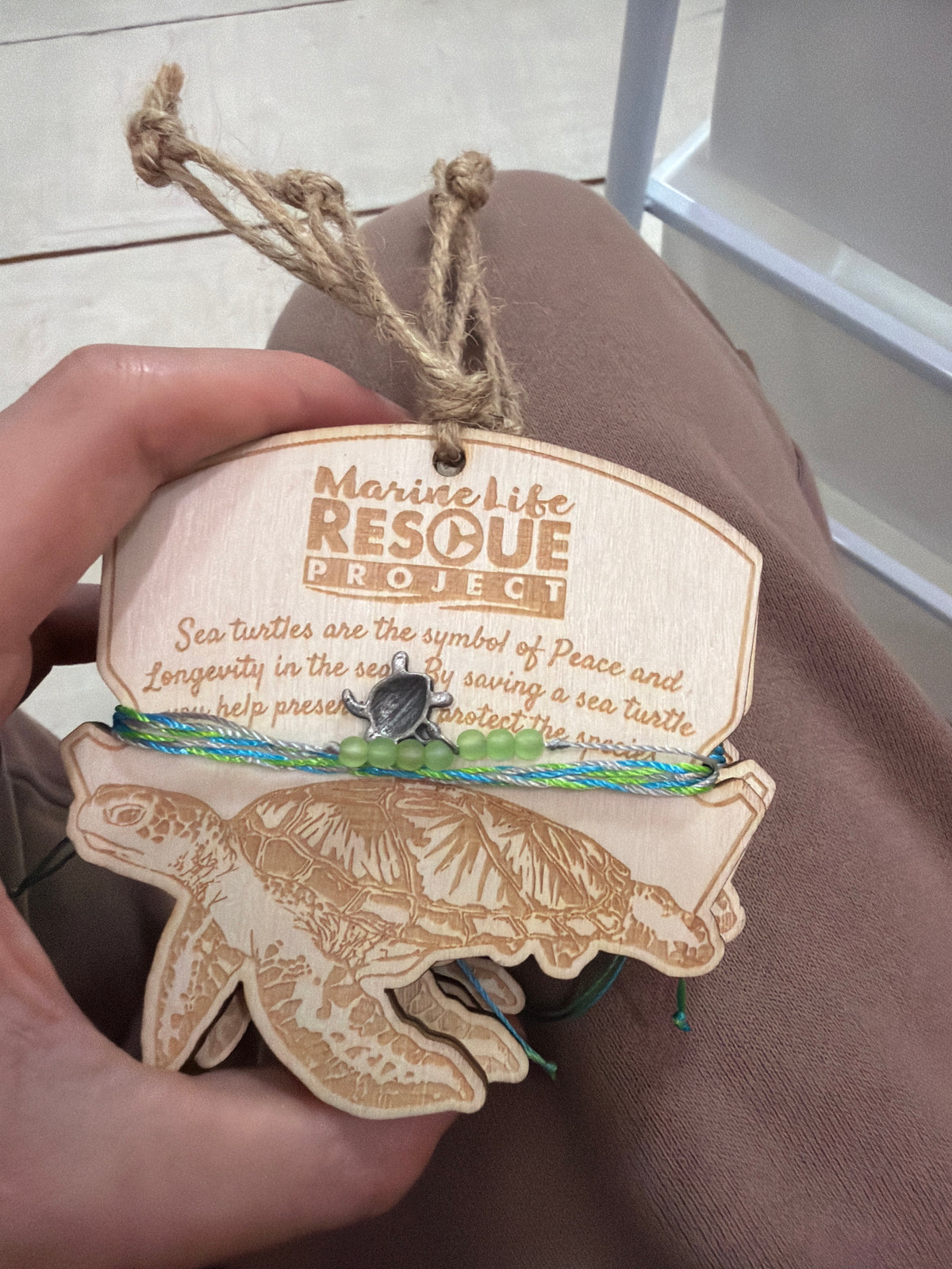 MLRP Wooden Turtle Bracelet